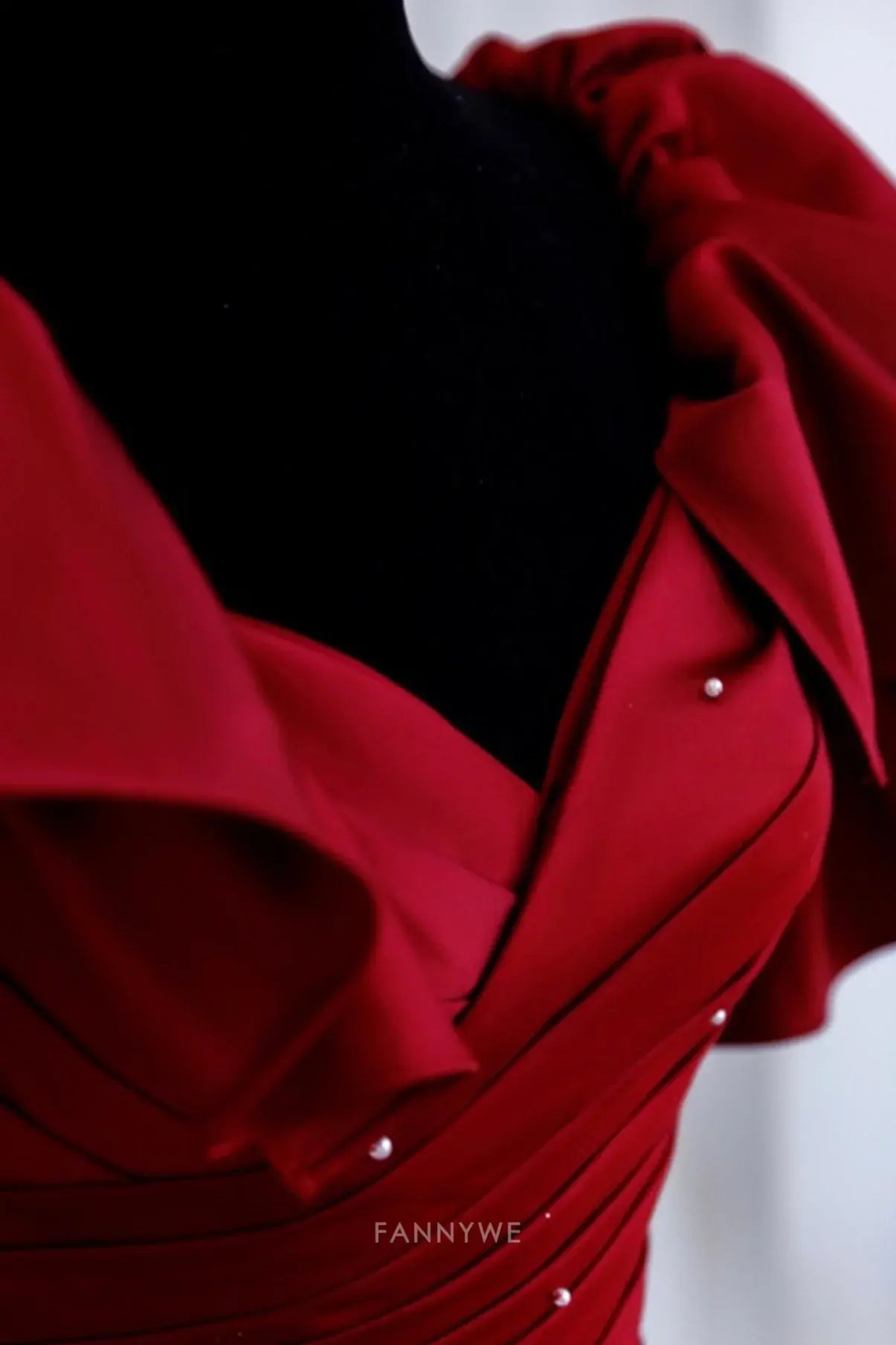 A-Line Vintage Beading Long Satin Burgundy formal dresses Bridesmaid Dresses evening gown Prom Dress