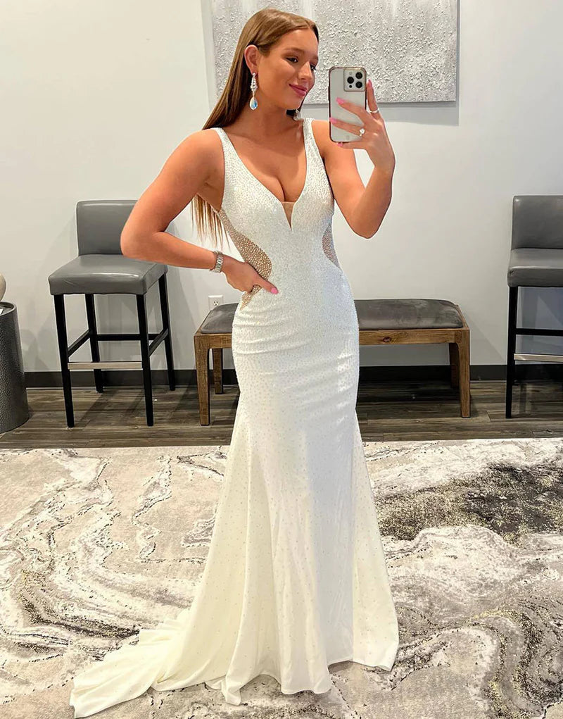 Mermaid Beaded Prom Dress