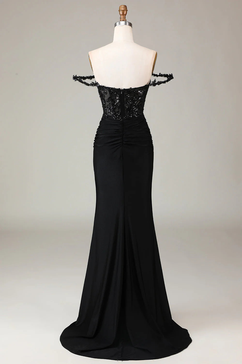 Mermaid Off the Shoulder Sparkly Prom Dress