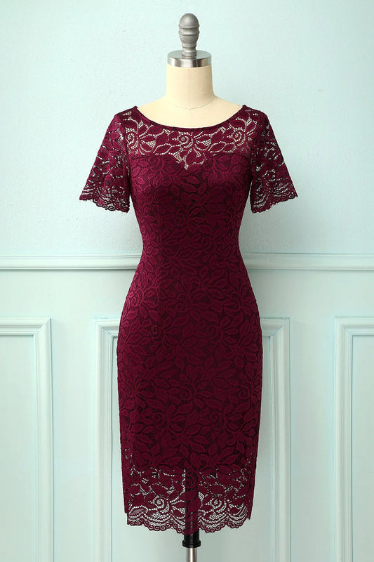 Burgundy Bodycon Dress