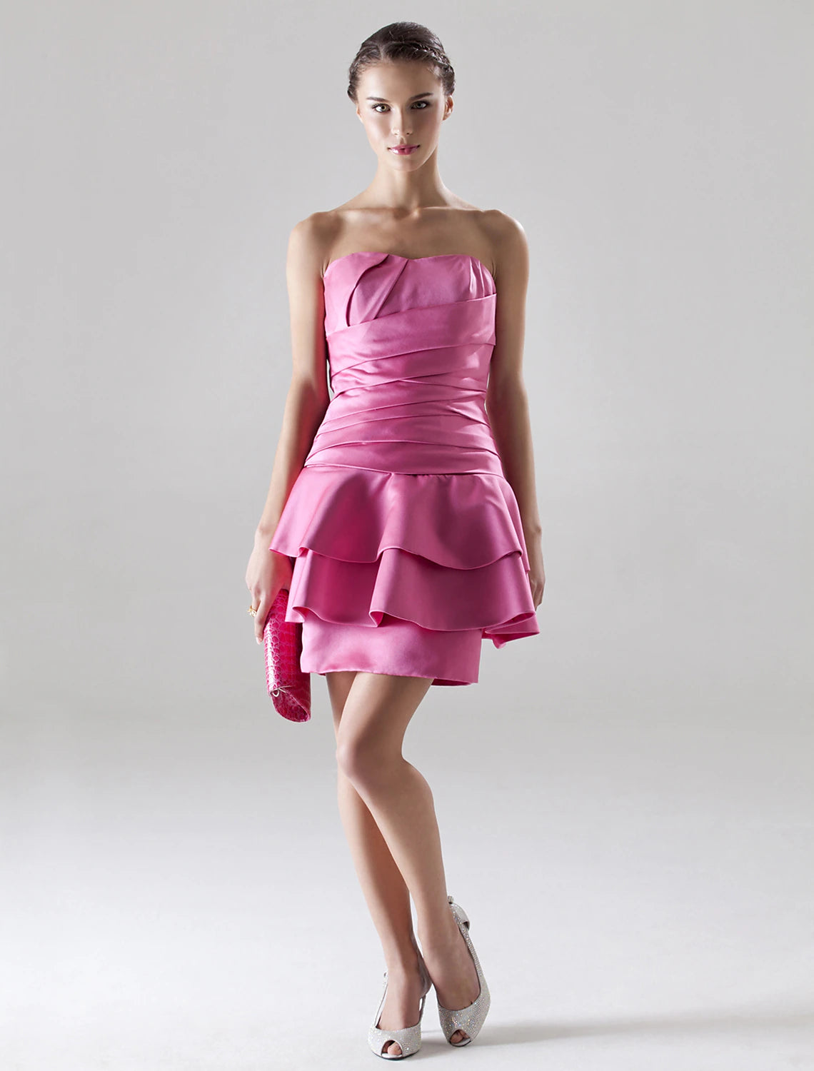 A-Line Dress Homecoming Short / Mini Sleeveless Sweetheart Satin with Side Draping