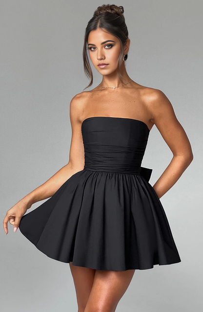 A-line Strapless Short Sexy formal dresses Bridesmaid Dresses Homecoming Dresses evening gown Prom Dress