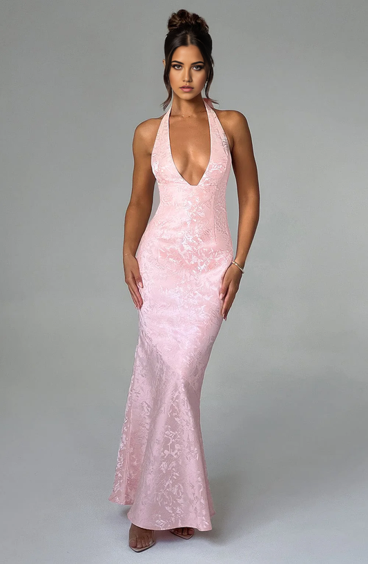 Mermaid Halter Backless formal dresses Bridesmaid Dresses evening gown Prom Dress