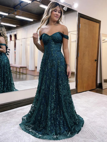 Mermaid Off The Shoulder Long Prom Dress