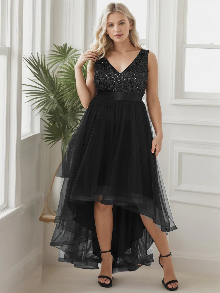 Robe Maya Deluxe Midaxi Pailletée Femme - Robe Demoiselle D'Honneur Tulle Empire Waist