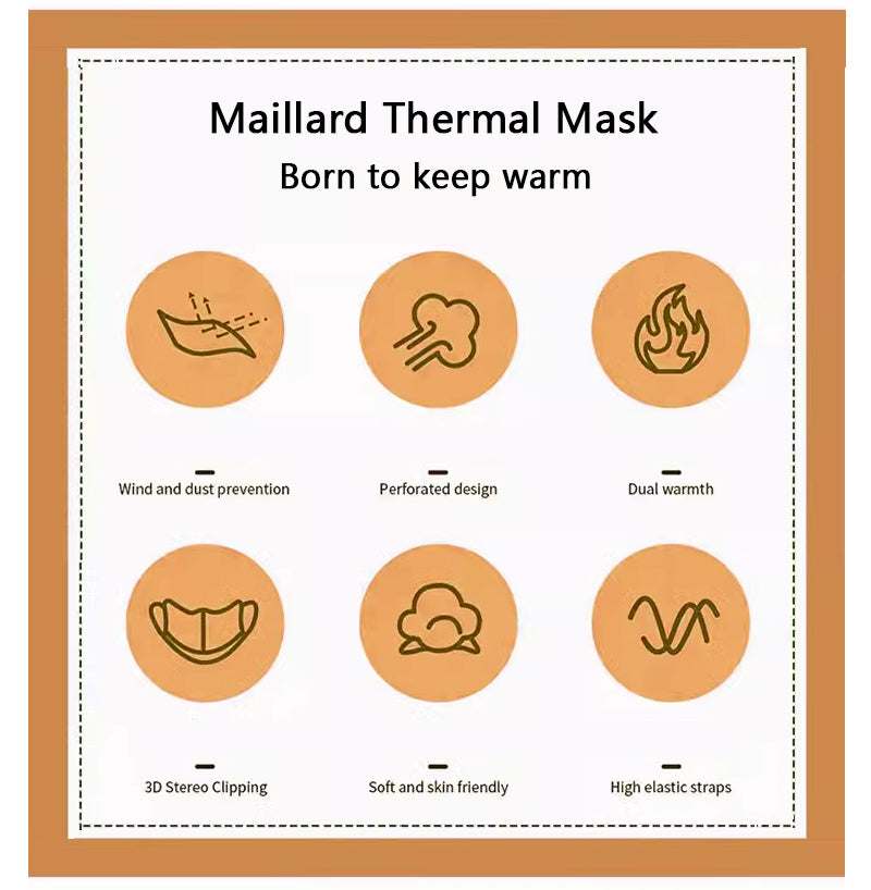 Maillard Mask Autumn/Winter Warm Mask Riding Windproof and Cold Keeping Mask 1 piece