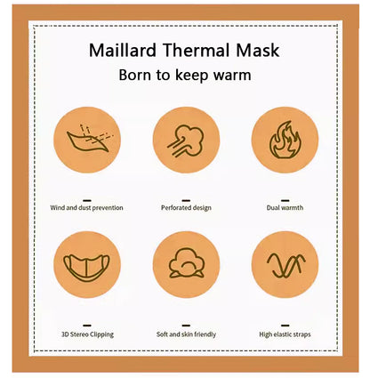 Maillard Mask Autumn/Winter Warm Mask Riding Windproof and Cold Keeping Mask 1 piece